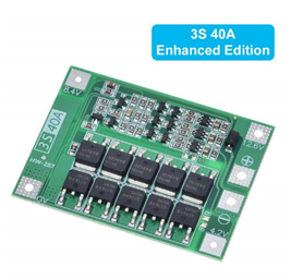 3S 40 Li-ion Lithium Battery BMS with Charger Protection Board (18650 Compatible, HW287)