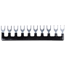 Black Jumper Block Terminal Strip Busbar ( 25A, Black, 10-pin)