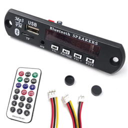 Bluetooth MP3 Decoding with SD, USB and FM (JQ MP3, 5V/12V)