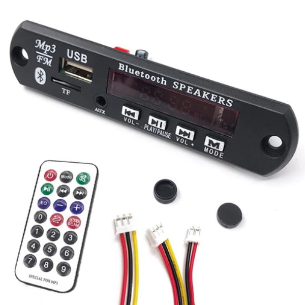 Bluetooth MP3 Decoding with SD, USB and FM (JQ MP3, 5V/12V)