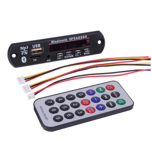 Bluetooth MP3 Decoding with SD, USB and FM (JQ MP3, 5V/12V)