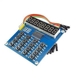 All-in-One TM1638 8-Digit LED Display, 16-Key Keyboard, 8Bit (3 Wire) Module