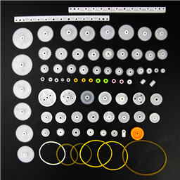 75Pcs Plastic Gear & Pulley Kit