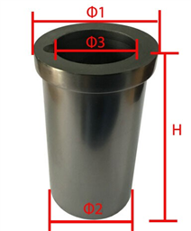 High Purity 1KG Graphite Crucible (Induction Heating)