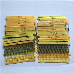 Metal Film Resistor pack 1/4W 1% - (10x 30 Values) 