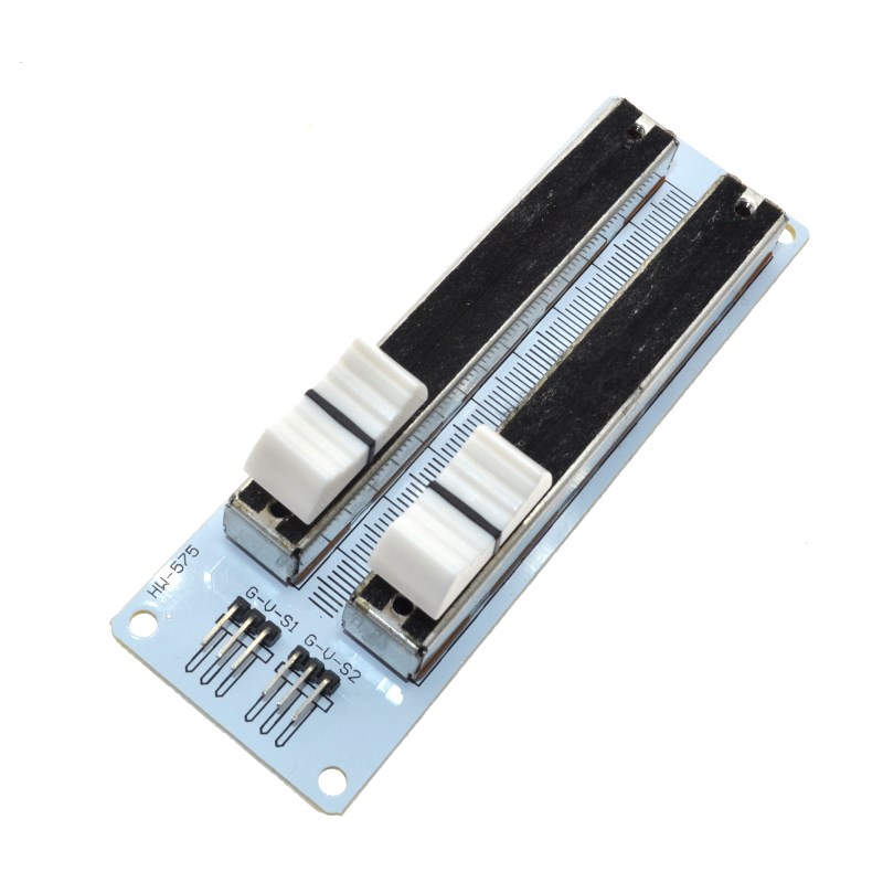 Double 10K Ohm Sliding Row Linear Potentiometer Mixer Module