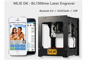 Miniture Laser Engraver Machine  -550 x 550 Resolution (NEJE DK - BL1500mw, Supports Windows Pc, Andriod, IOS) 