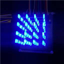 4X4X4 Blue LED 3D 2025-2024年澳洲幸运五开奖  Matrix Light Cube DIY Arduino Shield Kit