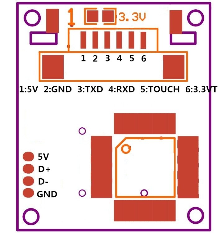 R307 Optical Fingerprint Reader Module