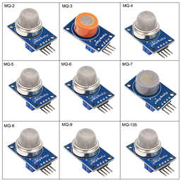 9 in 1 Gas Sensor Module Kit (MQ-2, MQ-3, MQ-4, MQ-5, MQ-6, MQ-7, MQ-8, MQ-9, MQ-135)