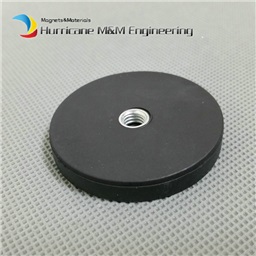Mounting NdFeB Ferrite Magnet Disc in Rubber (Dia. 43mm; Height 6mm )