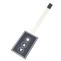 3-Key Up-Down-OK Membrane Matrix Array Keypad 1x3