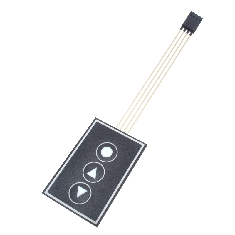 3-Key Up-Down-OK Membrane Matrix Array Keypad 1x3