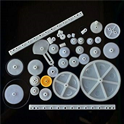 34Pcs Plastic Rack & Pinion Gear Kit