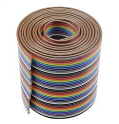 40-Way Flat Color Rainbow Ribbon Jumper Wire (per meter)