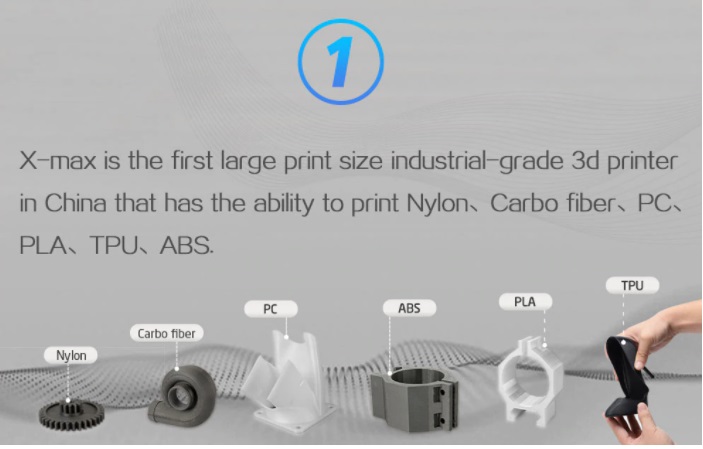 QiDi X-Max 3D Printer (Industrial-Quality Carbon Fibre Printer)