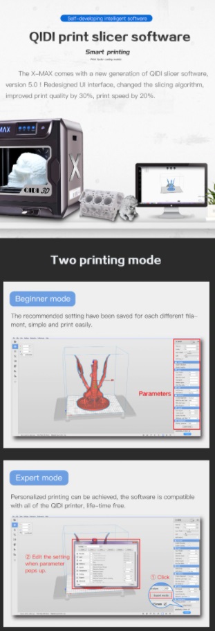 QiDi X-Max 3D Printer (Industrial-Quality Carbon Fibre Printer)