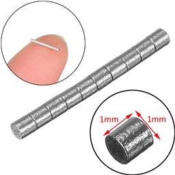 Ultra Small 1x1mm N42 Neodymium Magnet (10 Pack)