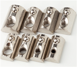 M5-8-40/80 Series Half Round Nut (Zinc Coated Steel)