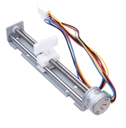 Linear Stepper Motor (DC4-9V, 18 Degree Step Angle, Screw With Nut Slider,  2-Phase 4-Wire)