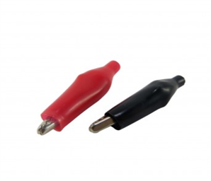 Crocodile Clips Pair (Black and Red)