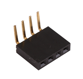 4 PIN 2.54MM ANGLED SIL PIN HEADER - FEMALE