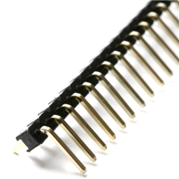 40 PIN 2.54MM ANGLED SIL PIN HEADER - MALE