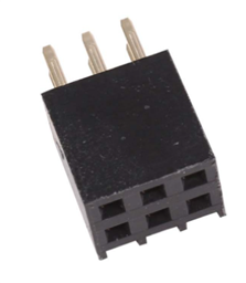 PCB MOUNT PIN FEMALE HEADER SOCKET ( DIL 2X3)
