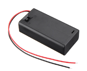 AA Battery Holder With Cover & Switch (TWO SLOT)