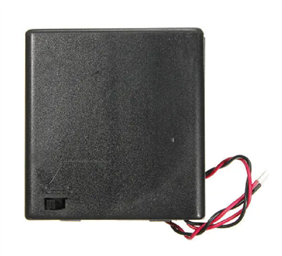 AA Battery Holder With Cover& Switch (FOUR SLOT)