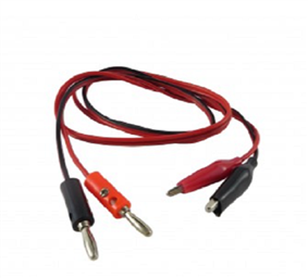 Alligator Clip To Banana Plug Test Lead Pair (1 Meter)