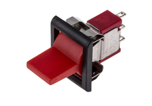 Single Pole Double Throw (SPDT), (On)-Off-(On) Rocker Switch Panel Mount