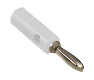 Banana Plug 4mm - White